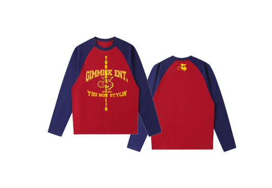 Red/Navy “You Not Stylin” L/S