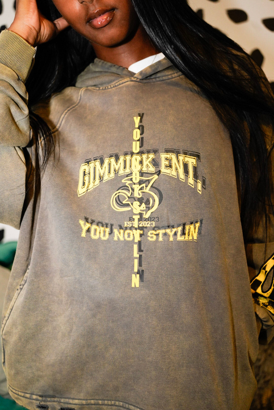 Washed “You Not Stylin” Hoodie