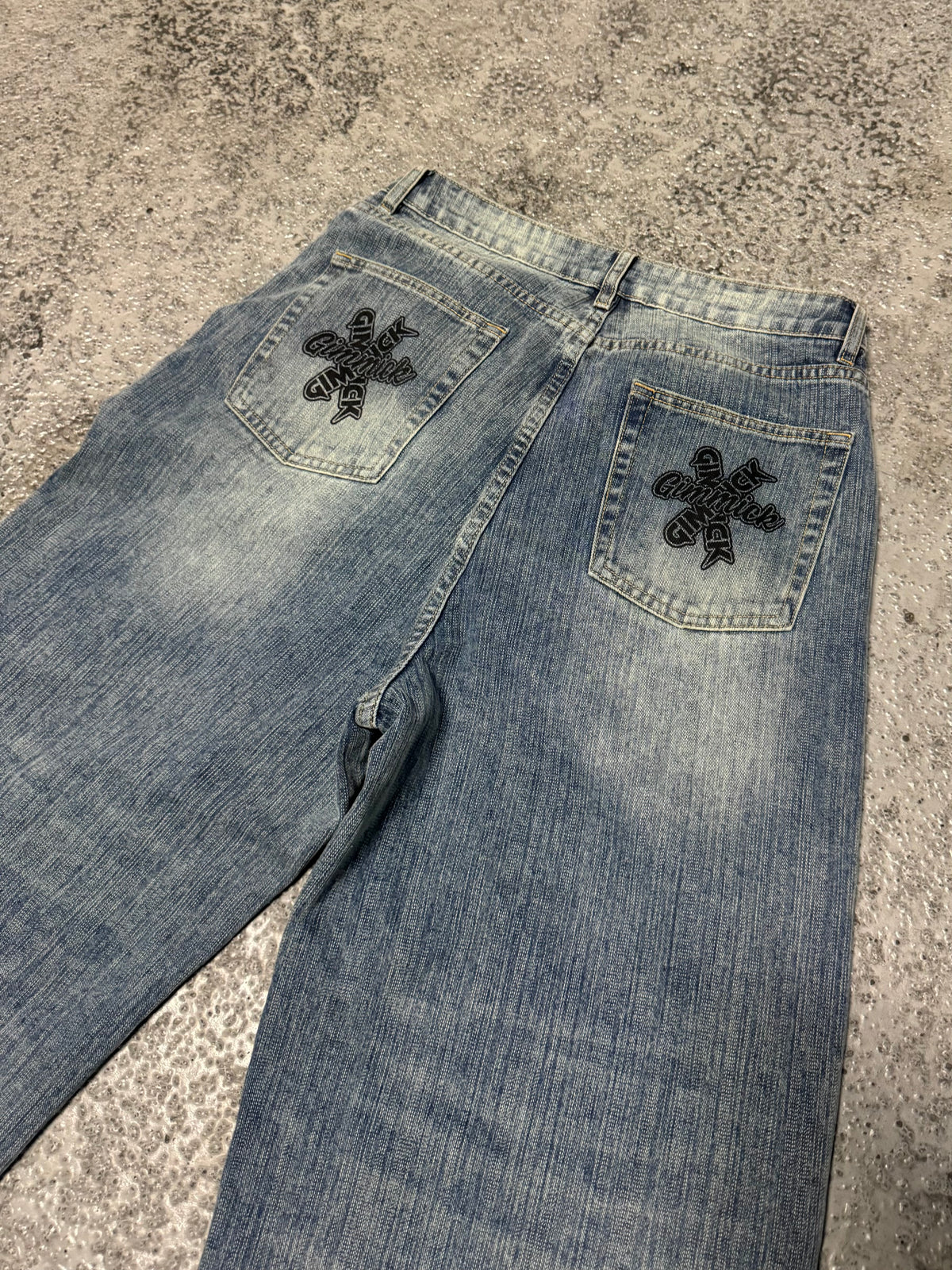 Signature Distressed Baggy Jeans