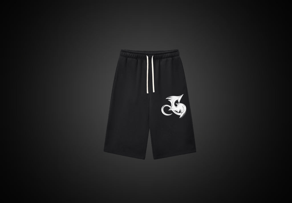 Black Three-quarter Shorts