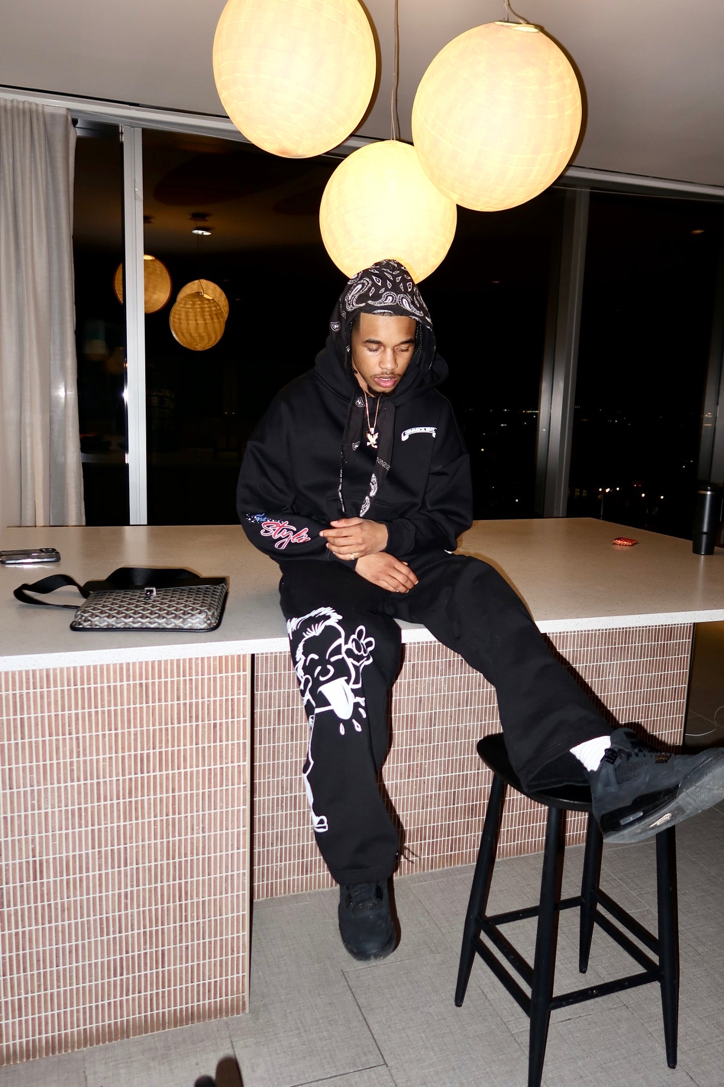 Double Hood Bandana Hoodie