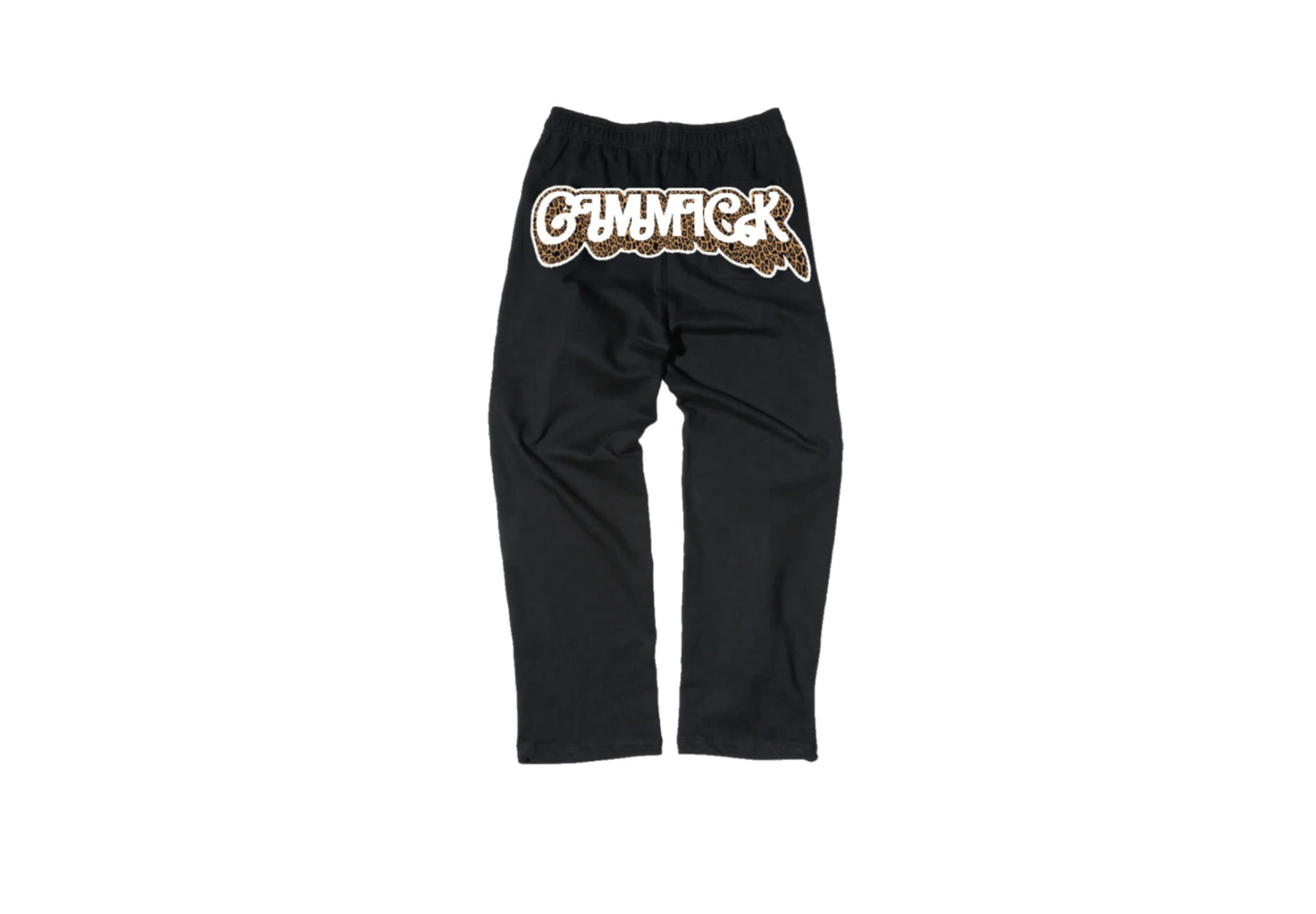 Blck/Cheetah Print Sweatpants
