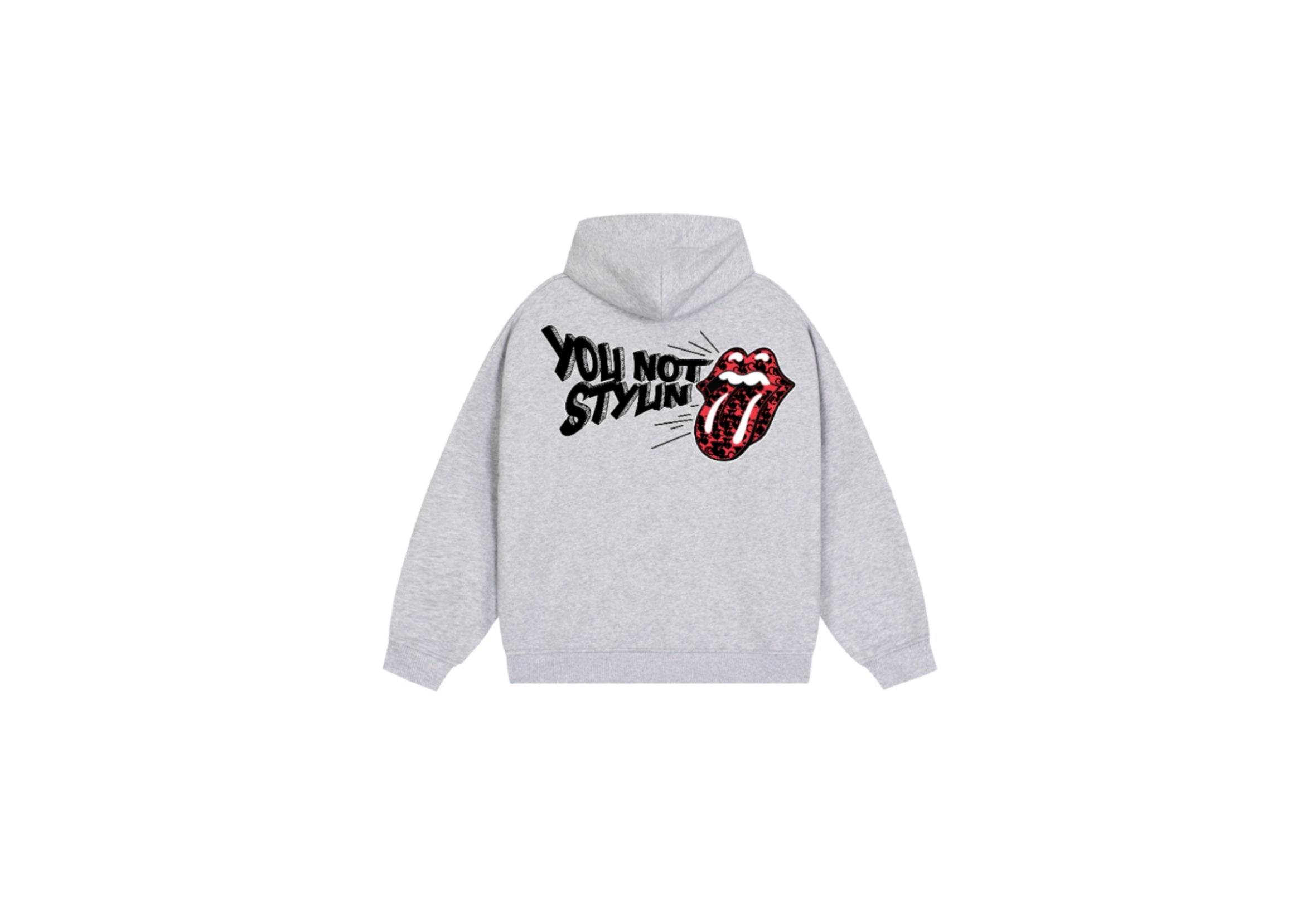 Grey “YNS” Hoodie Boxy