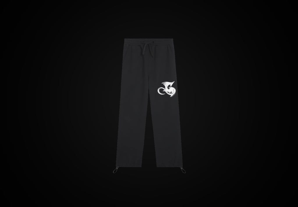 Black Signature Drawstring Sweatpants