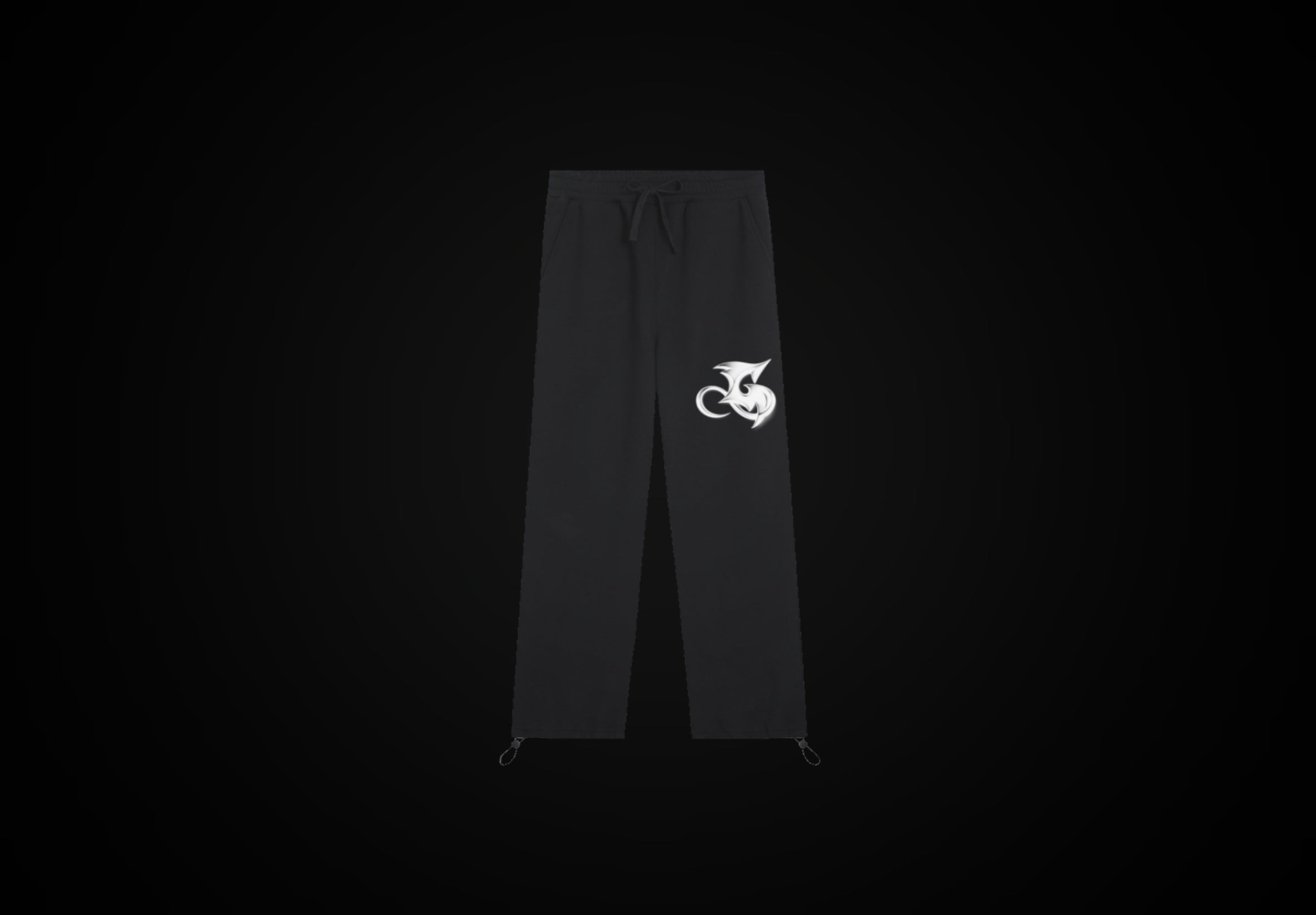 Black Signature Drawstring Sweatpants