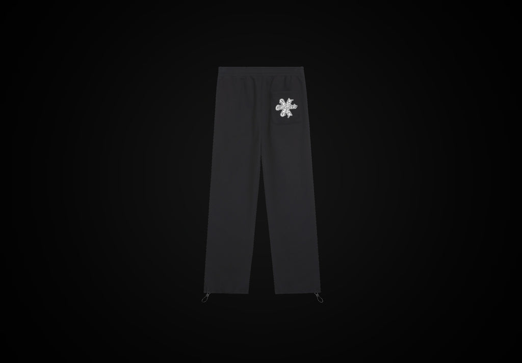 Black Signature Drawstring Sweatpants