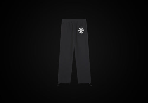 Black Signature Drawstring Sweatpants