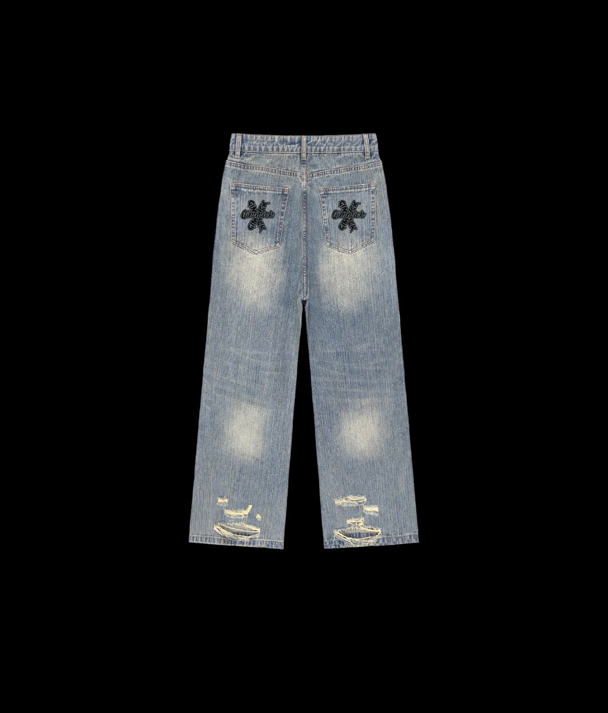 Signature Distressed Baggy Jeans