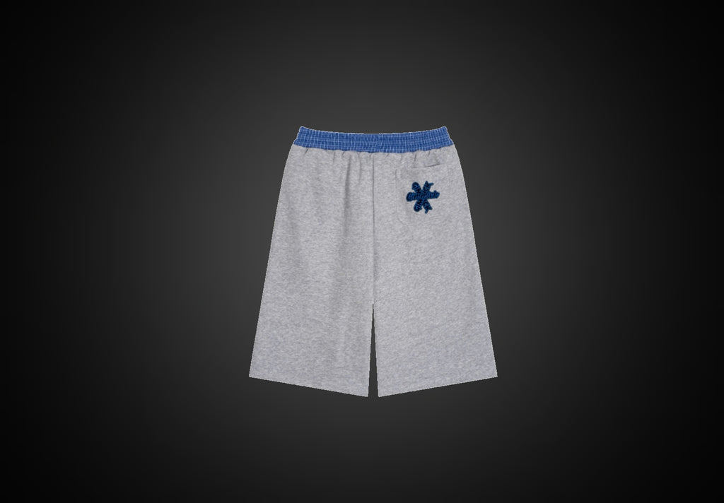 Unisex Plaid Waistband Shorts