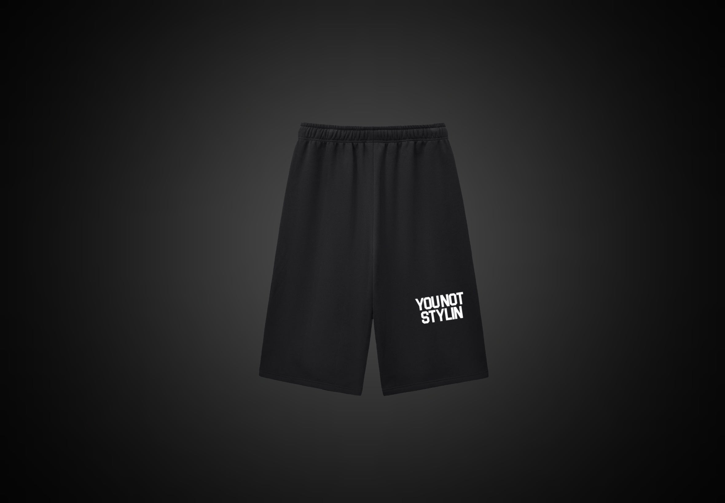 Black Three-quarter Shorts